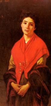 Federico Zandomeneghi : Lady in red